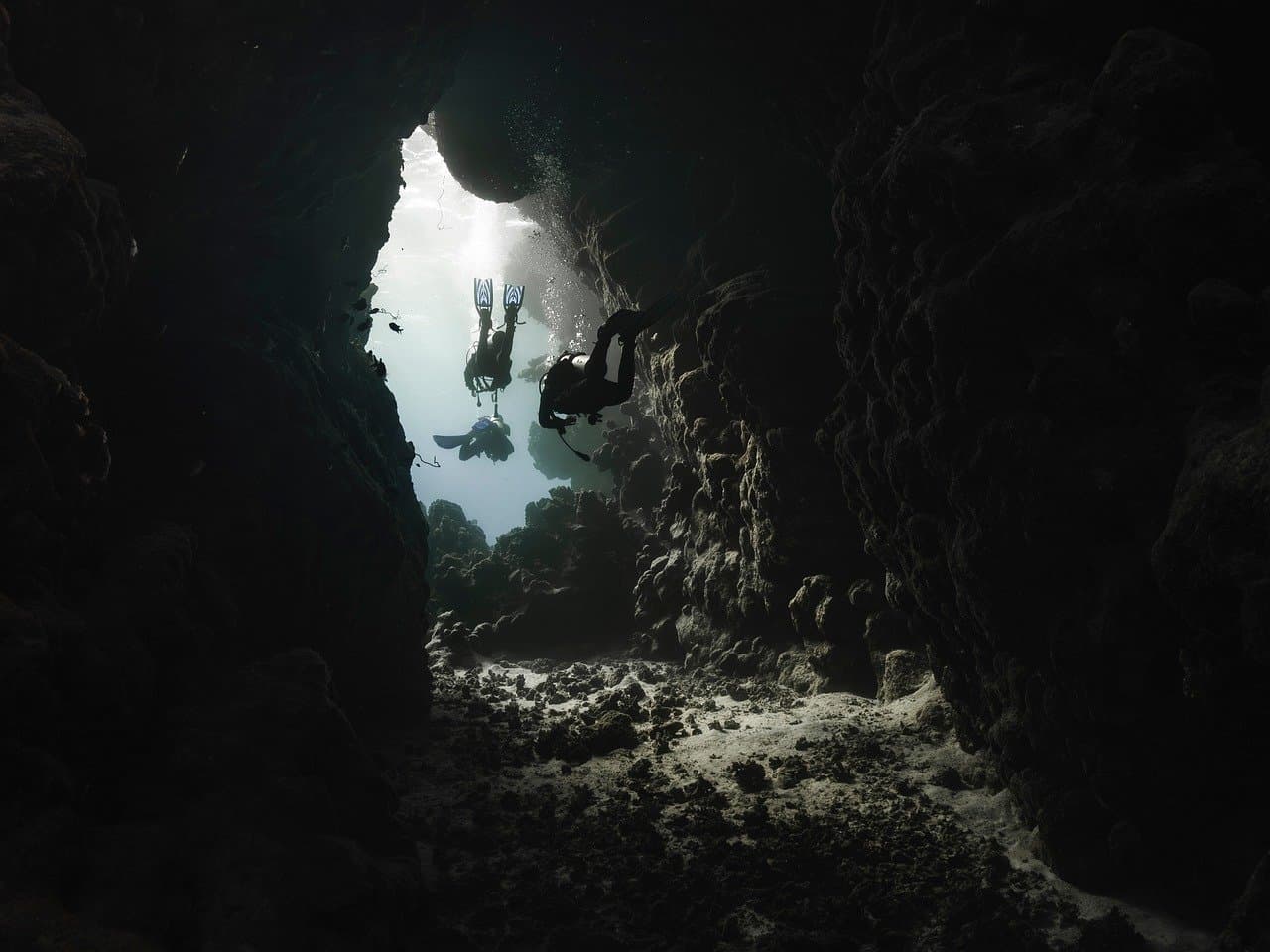 Kayaking sea caves